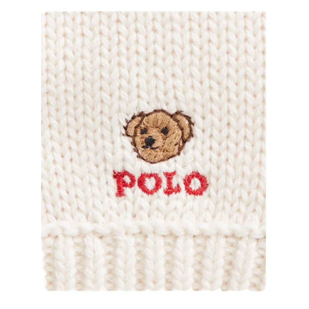 Luva Infantil Polo Ralph Lauren Baby Ursinho Creme - Polo Ralph Lauren Babytunes