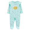 Macacão Footie Bee Blue - BBTC Babytunes