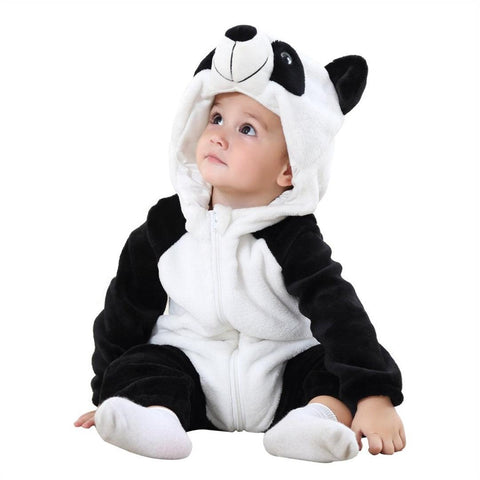Macacão Fleece 3D Panda - Onesie Pajamas Babytunes