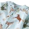 Macacão Infantil Azul de Cavalinhos - BBTC Babytunes