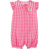 Macacão Curto Xadrez Sapinho E Borboleta - BBTC Babytunes