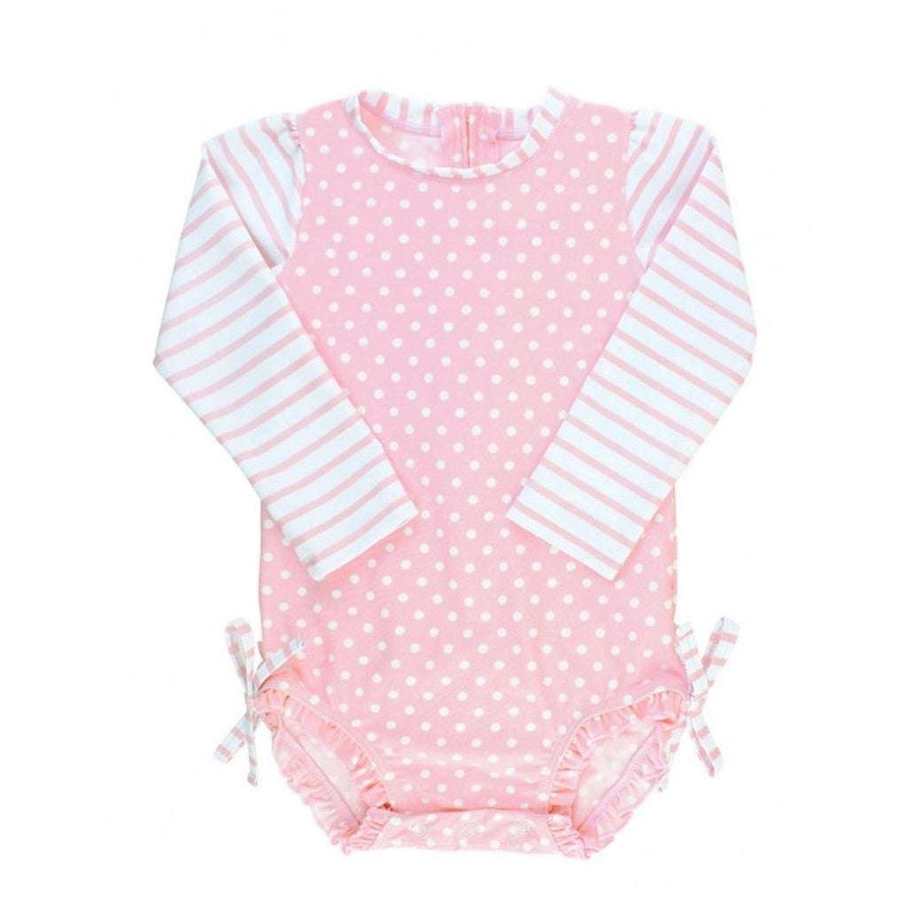 Padrão Tropical Breeze Heart Polka Dot