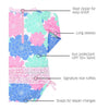 Maiô Infantil Ruffle Butts Pastel Petals FPS50+ - Ruffle Butts Babytunes