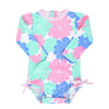 Maiô Infantil Ruffle Butts Pastel Petals FPS50+ - Ruffle Butts Babytunes
