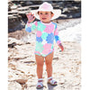 Maiô Infantil Ruffle Butts Pastel Petals FPS50+ - Ruffle Butts Babytunes