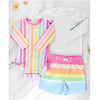 Maiô Infantil Ruffle Butts Rainbow FPS50+ - Ruffle Butts Babytunes