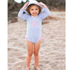 Maiô Infantil Ruffle Butts Striped Blue FPS50+ - Ruffle Butts Babytunes