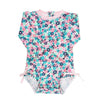 Maiô Infantil Ruffle Butts Florido FPS50+ - Ruffle Butts Babytunes