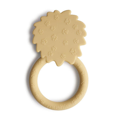 Mordedor Infantil Mushie Leão Soft Yellow - Limpeza e Manutenção