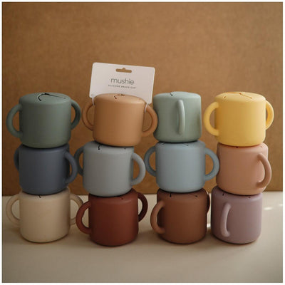 Porta Snack Infantil Mushie Ivory - Grande Variedade
