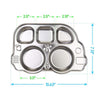 Prato Com Divisória Em Inox + Tampa Innobaby - Innobaby Babytunes