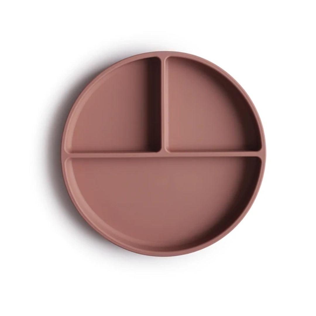Prato de Sucção Infantil Mushie Cloudy Mauve