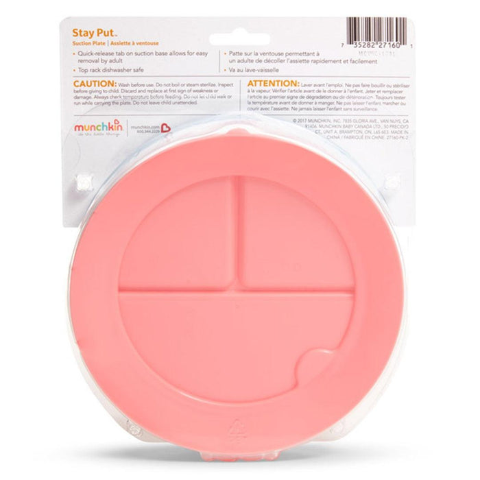 
    Prato Infantil Com Divisórias e Ventosa Munchkin Rosa 6M+ - Munchkin Babytunes
  