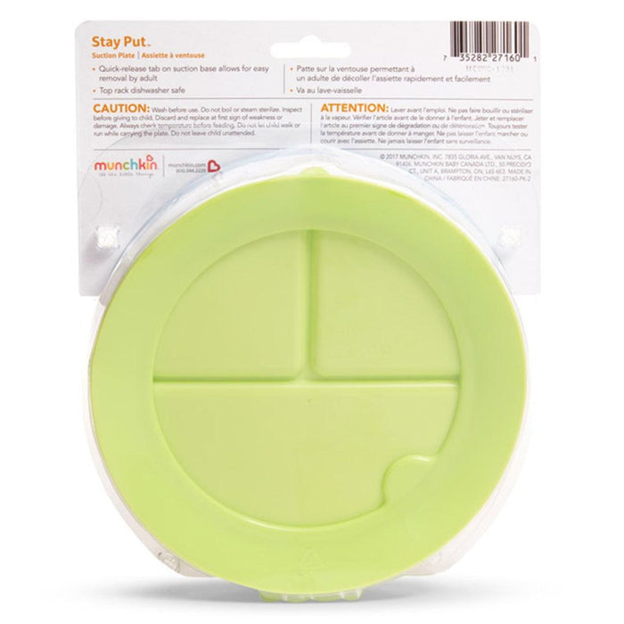 
    Prato Infantil Com Divisórias e Ventosa Munchkin Verde 6M+ - Munchkin Babytunes
  