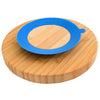 Prato de Bambu Com Divisórias e Ventosas Turminha Guará Azul - Turminha Guará Babytunes