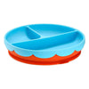 Prato de Silicone Infantil Com Divisórias e Ventosa Yummy Fisher Price Azul - Fisher Price Babytunes