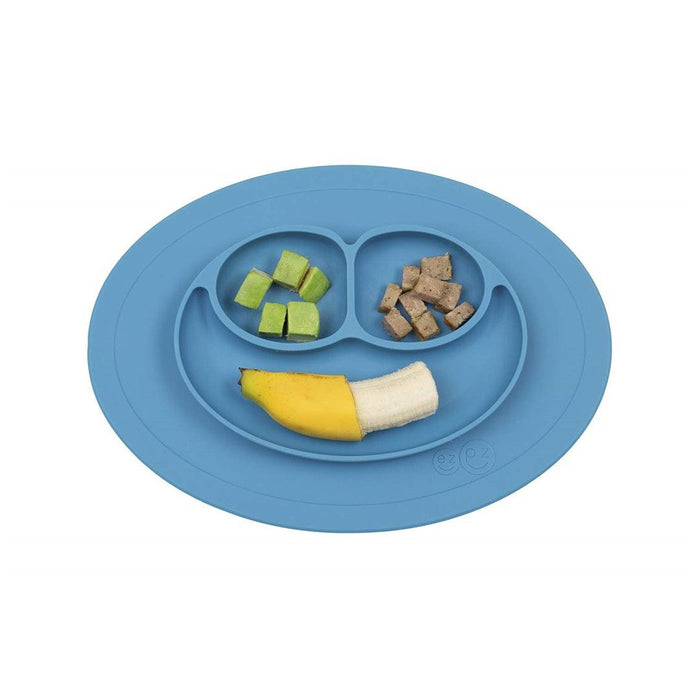 
    Prato De Silicone Ezpz Mini Happy Mat Blue - Ezpz Babytunes
  