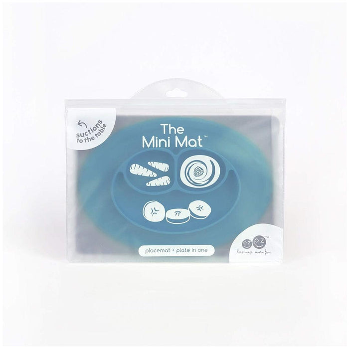 
    Prato De Silicone Ezpz Mini Happy Mat Blue - Ezpz Babytunes
  