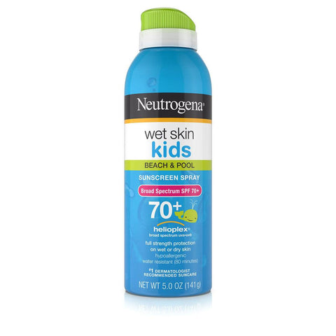 Protetor Solar Neutrogena Kids Wet Skin Spray 70+ - Neutrogena Babytunes