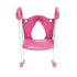 Redutor de Assento Infantil Para Vaso Sanitário Com Degrau Rosa - Clingo - Clingo Babytunes