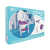 Redutor de Assento Infantil Para Vaso Sanitário Com Degrau Rosa - Clingo - Clingo Babytunes