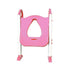 Redutor de Assento Infantil Para Vaso Sanitário Com Degrau Rosa - Clingo - Clingo Babytunes