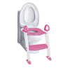 Redutor de Assento Infantil Para Vaso Sanitário Com Degrau Rosa - Clingo - Clingo Babytunes