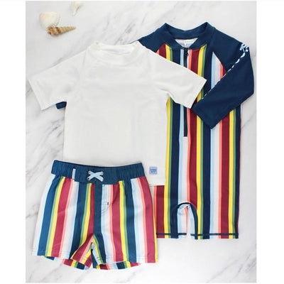 Roupa De Banho Infantil Ruggedbutts Stripe Sunset FPS50+ - Tamanhos Variados