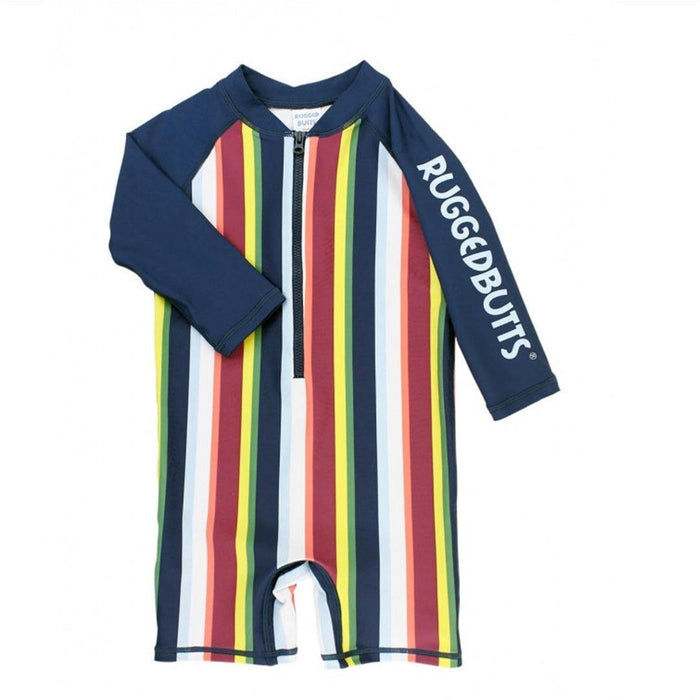 
    Roupa De Banho Infantil Ruggedbutts Stripe Sunset FPS50+ - Ruggedbutts Babytunes
  