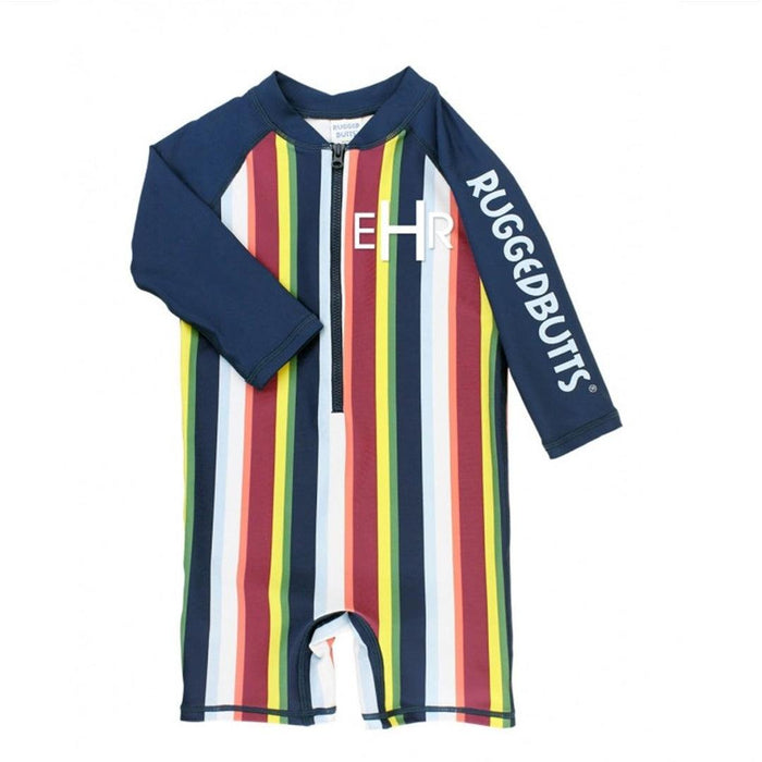 
    Roupa De Banho Infantil Ruggedbutts Stripe Sunset FPS50+ - Ruggedbutts Babytunes
  