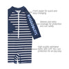 Roupa De Banho Ruggedbutts Striped Navy FPS50+ - Ruggedbutts Babytunes
