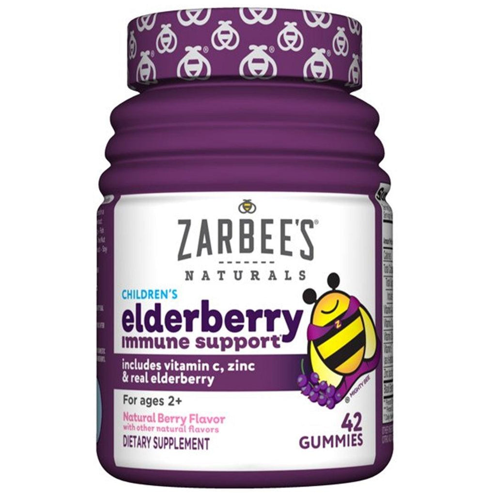 Suporte Para Imunidade Infantil Elderberry Zarbee's Com Sabor Natural de Frutas 42 Gomas - Zarbee's Babytunes