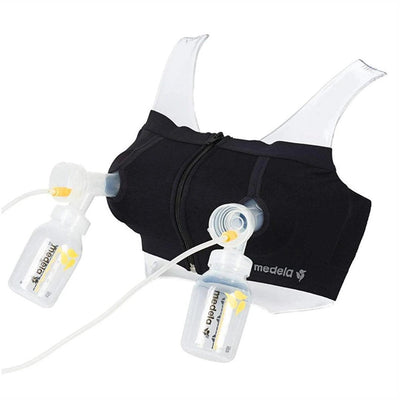 Sutiã Para Bomba Extratora de Leite Medela Dupla Preto - Compatibilidade
