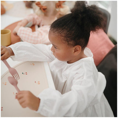 Kit de Talheres Infantil Mushie Soft Lilac - Projetado Para Mãos Pequenas