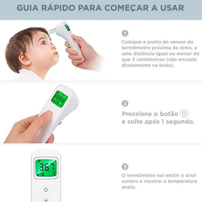 Termômetro Infravermelho Digital Bioland - Medição