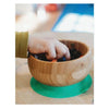 Tigela de Bambu Com Ventosa + Colher Avanchy Verde - Avanchy Babytunes