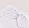 Toalha com Capuz Infantil de Algodão Pima Babycottons Corujinha Azul - Babycottons Babytunes