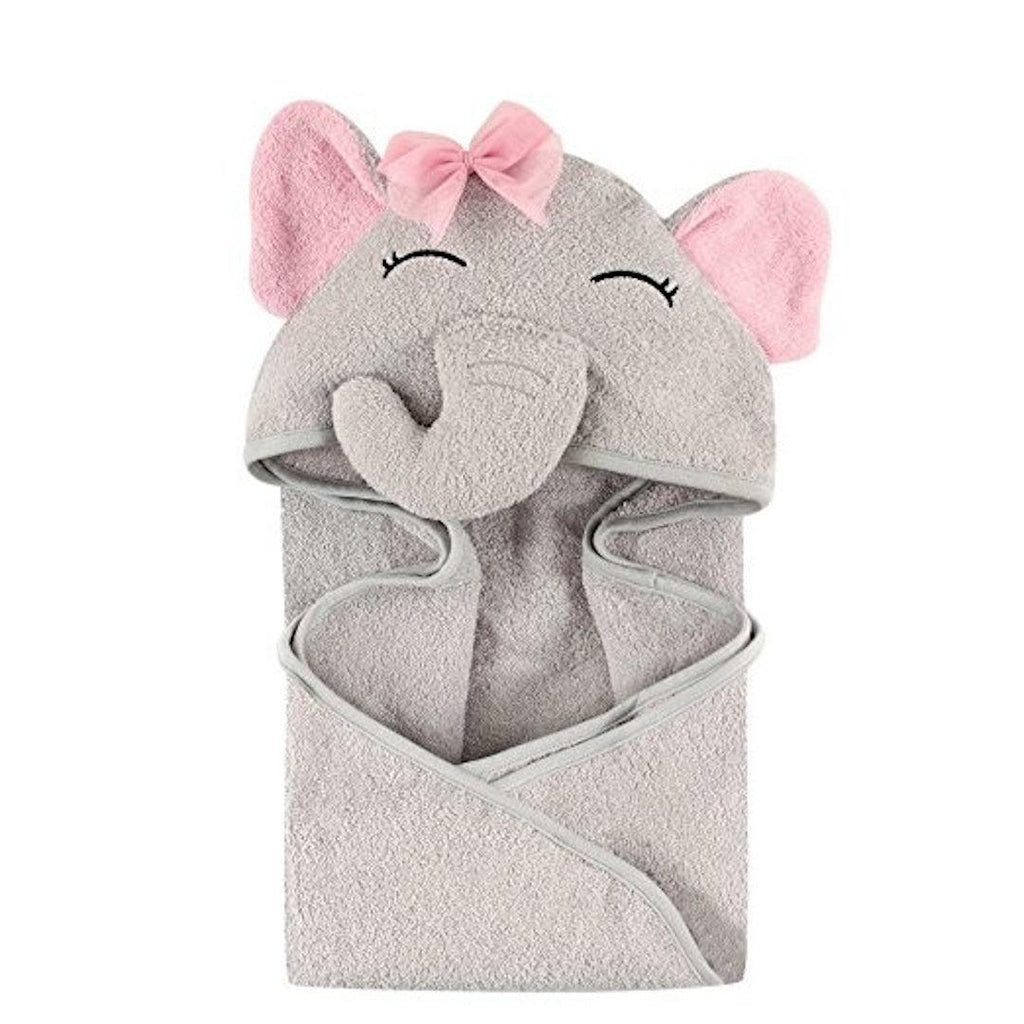 Toalha Infantil 3D Hudson Baby Elefantinha Cinza - Hudson Baby Babytunes