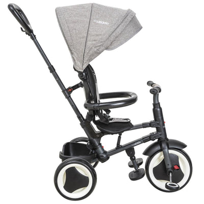 Triciclo Infantil Evolution Kiddo Melange Grafite - Capota