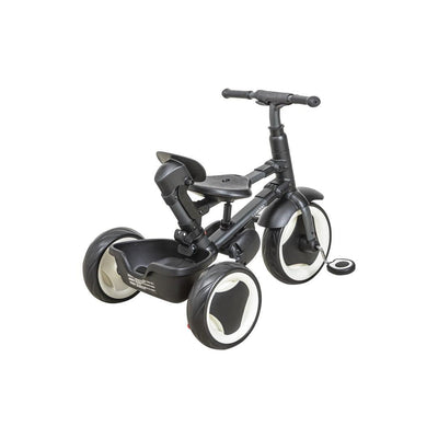 Triciclo Infantil Evolution Kiddo Melange Preto - Rodas e Cesto Porta-Objetos