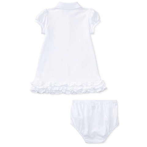 Vestido Polo Ralph Lauren Baby Branco - Polo Ralph Lauren Babytunes