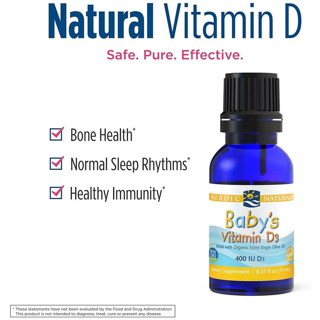 Vitamina D3 Nordic Naturals Baby's 11ML - Nordic Naturals Babytunes