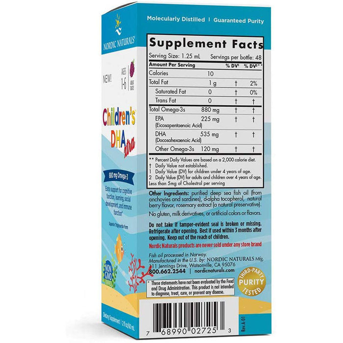 
    Vitamina Nordic Naturals Children's Dha Xtra - Nordic Naturals Babytunes
  